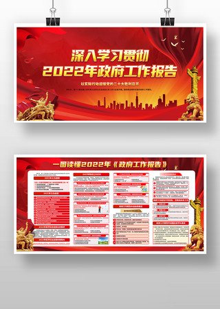 一图读懂2022两会政府工作报告展板 一图读懂2022两会政府工作报告展板