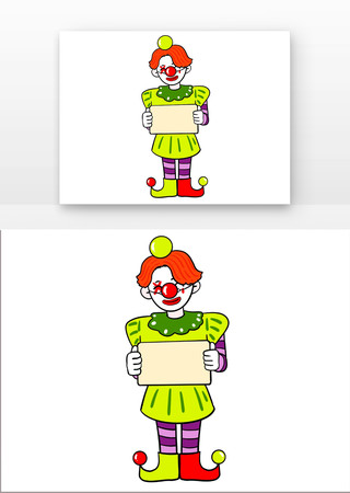 愚人节手持牌子卡通 愚人节手持牌子卡通