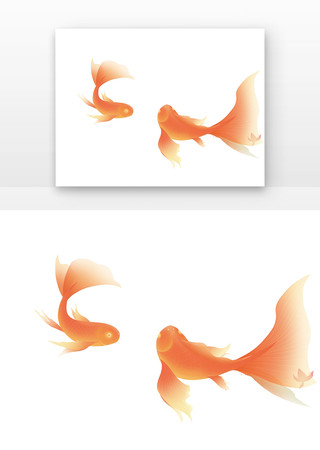 一大一小的金鱼 一大一小的金鱼