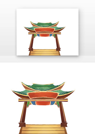中国风亭子 PNG