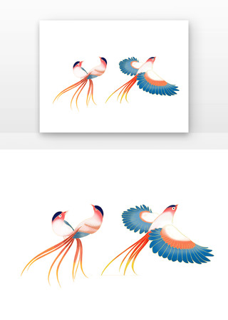 手绘卡通飞翔的鸟动物免抠元素 手绘卡通飞翔的鸟动物免抠元素