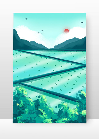 ԭ���廭����ˮ�ﾰɫ PSD