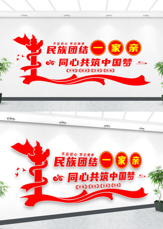 民族团结文化墙 民族团结文化墙