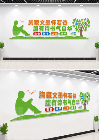 阅览室文化墙宣传标语 阅览室文化墙宣传标语