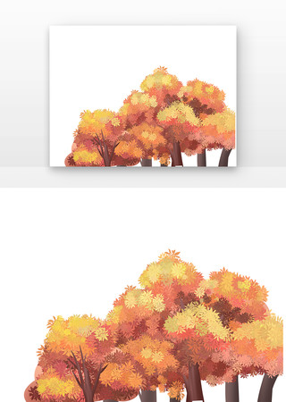 秋天金黄叶子的树木 秋天金黄叶子的树木