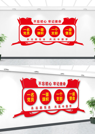 党支部文化墙 党支部文化墙