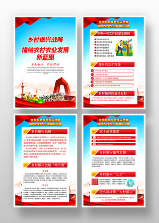 实施乡村振兴战略宣传展板 实施乡村振兴战略宣传展板