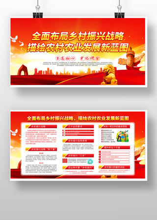 乡村振兴战略宣传展板 乡村振兴战略宣传展板