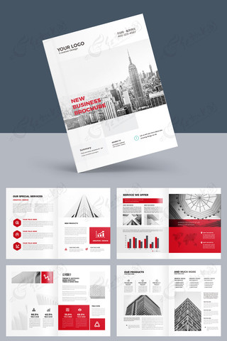 红色画册模板 红色画册模板