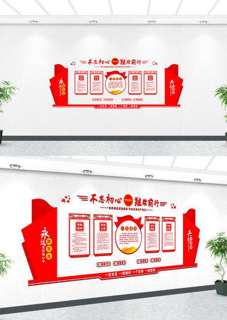 单位党建文化墙展板 单位党建文化墙展板