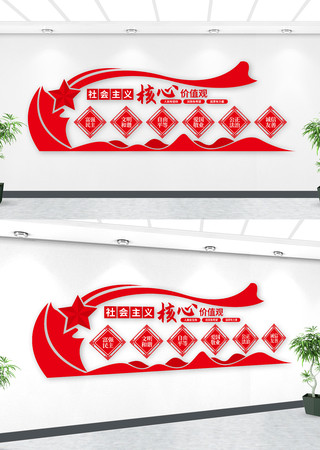 社会主义核心价值观党建文化墙 社会主义核心价值观党建文化墙