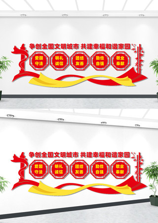 文明城市文化墙