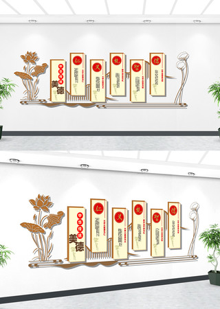 道德讲堂文化墙 道德讲堂文化墙