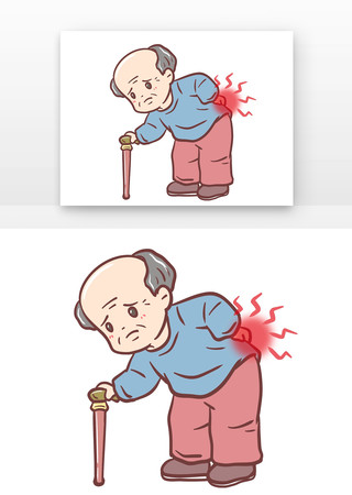 骨质增生人物老人