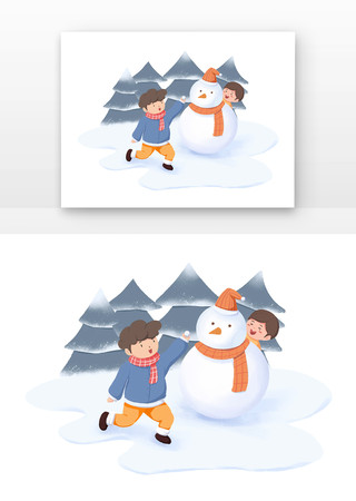 玩耍打雪仗儿童 玩耍打雪仗儿童