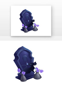 ��ɫ��ƿ�ϻ�èĹ��Ԫ��