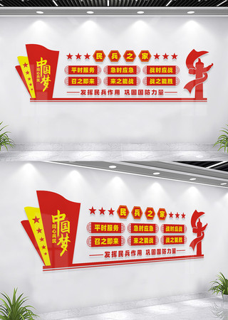 民兵之家文化墙标语 民兵之家文化墙标语