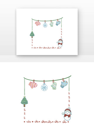 冬天雪人边框 冬天雪人边框