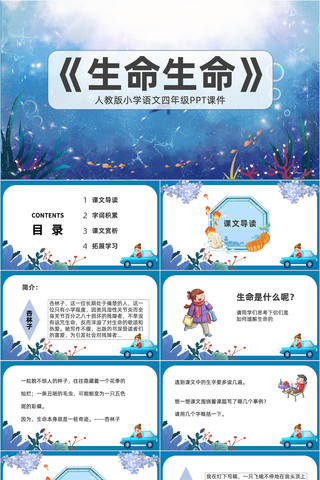 生命生命四年级语文课件PPT