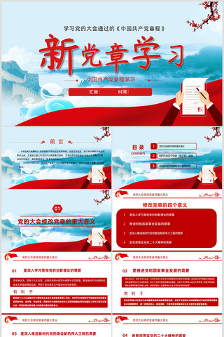 中国共产党章程党建ppt pptx