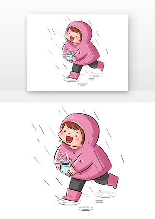 手绘卡通人物雨衣 手绘卡通人物雨衣