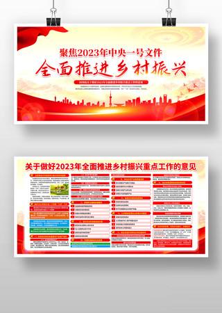 学习贯彻2023年中央一号文件展板 学习贯彻2023年中央一号文件展板