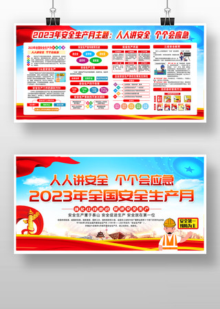 2023年安全生产月宣传栏 2023年安全生产月宣传栏