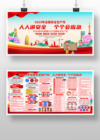 2023年全国安全生产月宣传栏展板 2023年全国安全生产月宣传栏展板