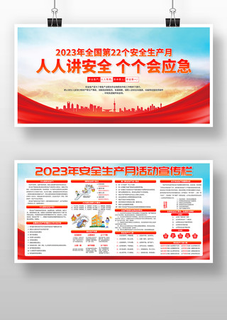 2023年全国安全生产月展板宣传栏 2023年全国安全生产月展板宣传栏