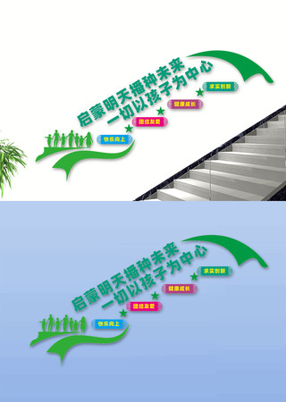 幼儿园楼道文化墙 CDR