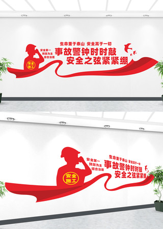 安全生产文化墙标语 CDR