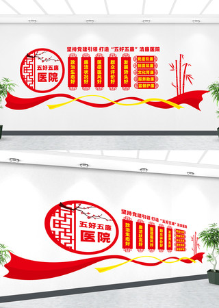 廉洁行医医院廉政文化墙 CDR
