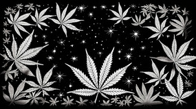 �ڰ׷�Ҷװ�α���ͼ