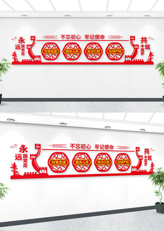 对党忠诚文化墙 对党忠诚文化墙