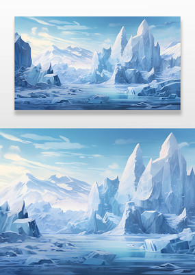 ��ɫѩ��ɽ�屳��ͼ