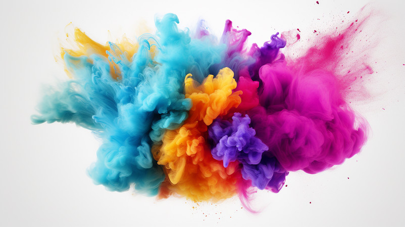 极简彩墨抽象图片 极简彩墨抽象图片