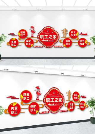 职工之家文化墙 职工之家文化墙