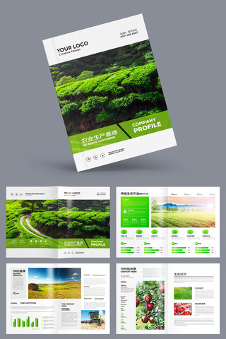 绿色农产品宣传册图片