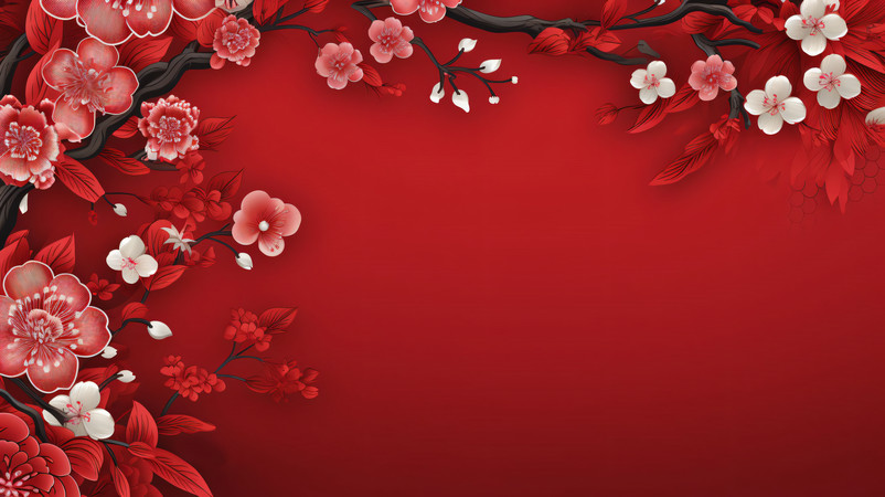 ��ɫ÷��ϲ�챳��ͼ JPG