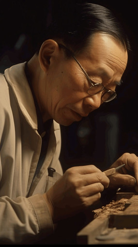 工匠匠人精神背景素材