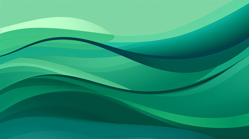 绿色波浪曲线背景 绿色波浪曲线背景