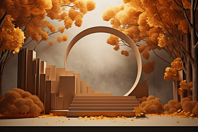 ��ɫչʾ̨����չʾ̨�زı��� PNG