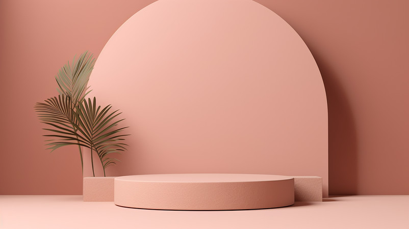 ��ɫ��Լͨ�ô�������չʾ̨�ز� PNG