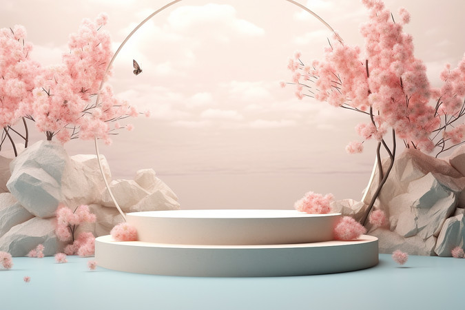 ��ɫչʾ̨ͨ�ô�������չʾ̨ PNG