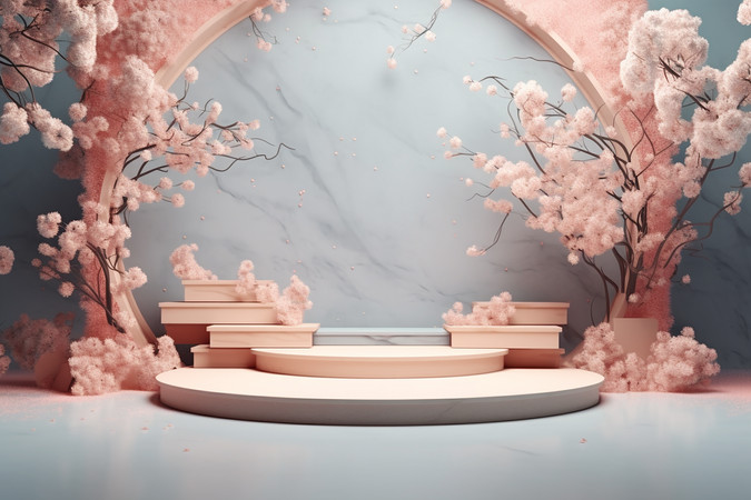 ��ɫչʾ̨ͨ�ô�������չʾ̨ PNG