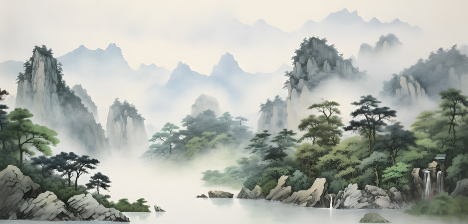 Ⱥɽ�羰��ͼ��ͼ PNG