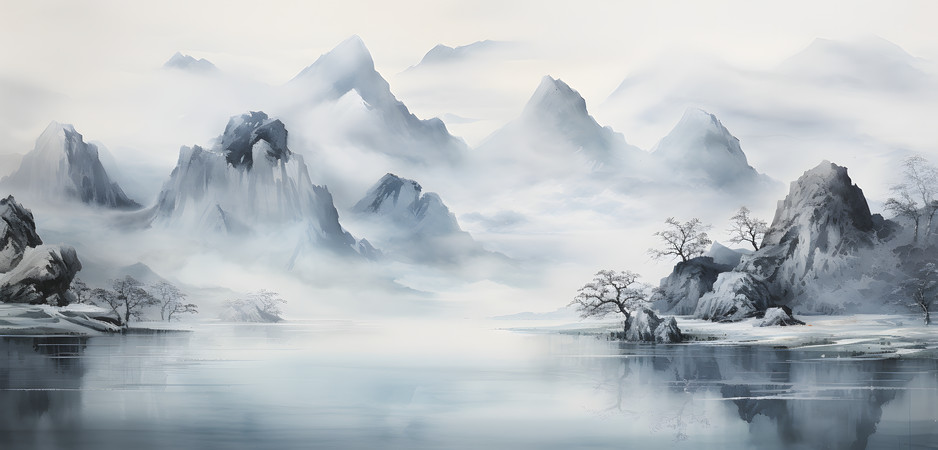 Ⱥɽ�羰��ͼ PNG