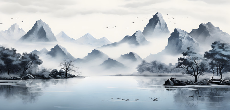 Ⱥɽ�羰��ͼ PNG