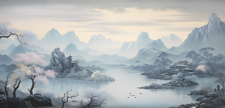 Ⱥɽ�羰�ز�ͼƬ PNG