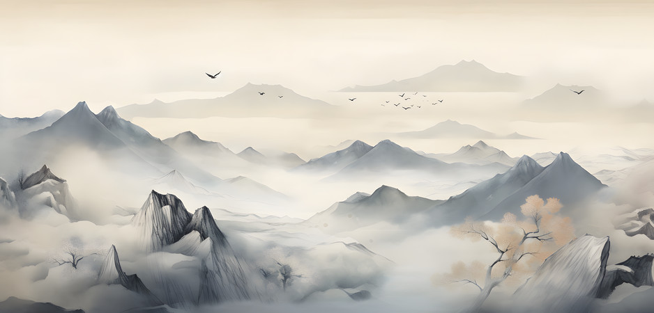 Ⱥɽ�羰��ͼ PNG